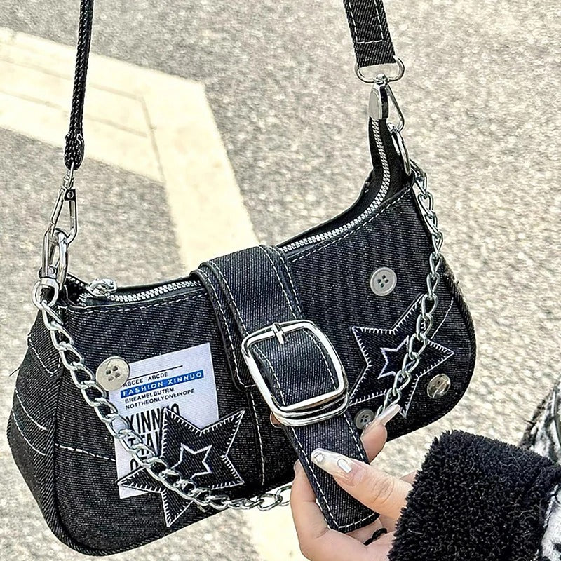 TÚI ĐEO CHÉO VAI DENIM FAIRY