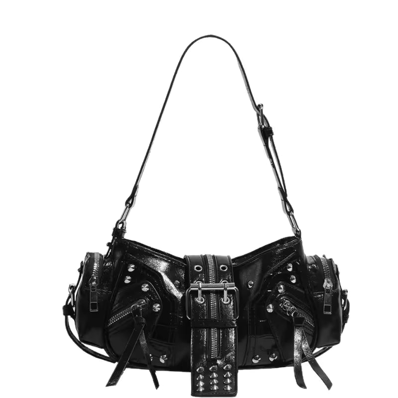 TÚI XÁCH THẮT LƯNG ĐINH TÁN Y2K PUNK BIKER